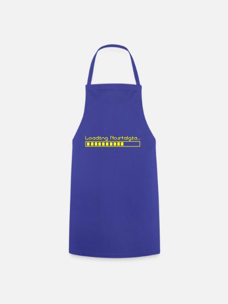 Ladebildschirm - Retro Gaming Design - Kochschürze - Royalblau