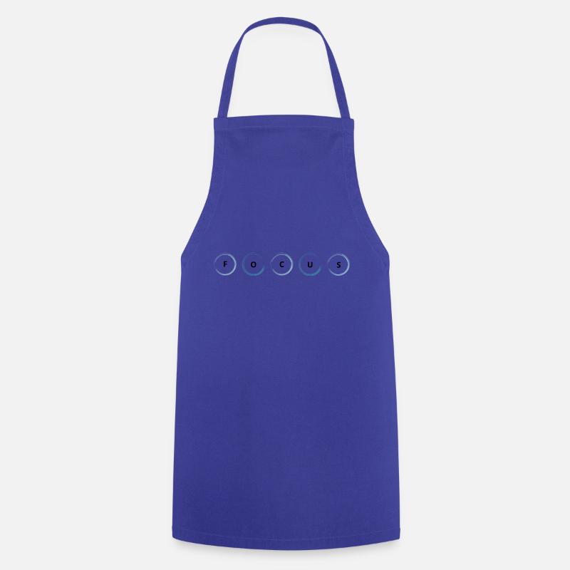 Cercles de mise au point - Tablier de cuisine - bleu royal