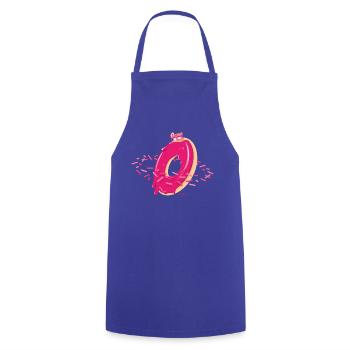 Planet Donut - Kochschürze - Royalblau - Vorne - AI Model Male 185 dark (185cm)