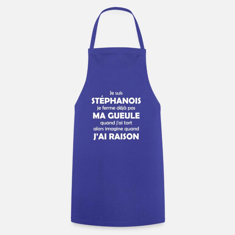 Je suis Stéphanois - Tablier de cuisine - bleu royal
