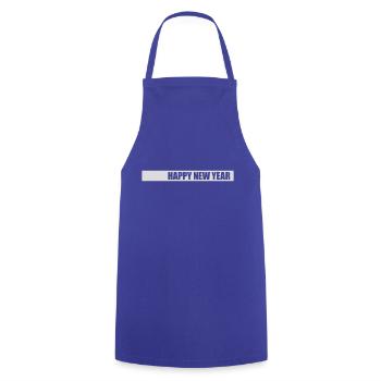 Citation Bonne année - Tablier de cuisine - bleu royal - Devant - AI Model Male 185 dark (185cm)