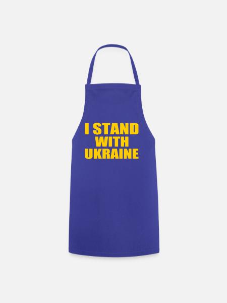 I stand with ukraine - Kochschürze - Royalblau
