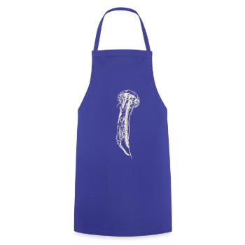 Jellyfish Jellyfish Ocean maritime save the deep blue - Cooking Apron - royal blue - Front - AI Model Male 185 dark (185cm)