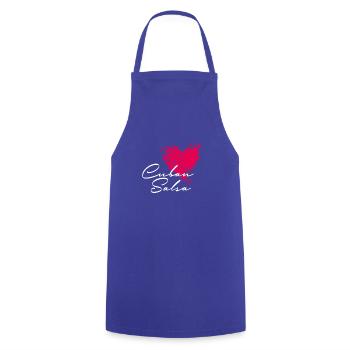 Salsa Salsa Cubaine - Tablier de cuisine - bleu royal - Devant - AI Model Male 185 dark (185cm)