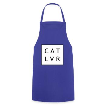 CAT LVR cat lover cat gift meow - Cooking Apron - royal blue - Front - AI Model Male 185 dark (185cm)