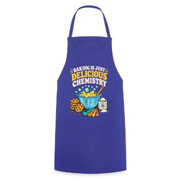 Baking Is Just Delicious Chemistry - Kochschürze - Royalblau - Vorne - AI Model Male 185 dark (185cm)