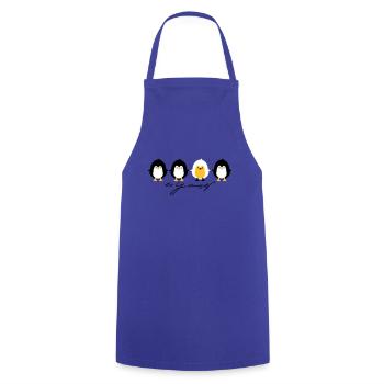 yourself - Cooking Apron - royal blue - Front - AI Model Male 185 dark (185cm)
