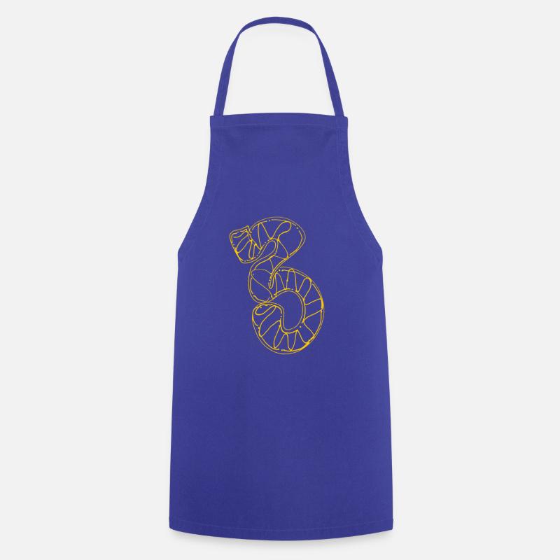 T-shirt avec un 3 dessus - Tablier de cuisine - bleu royal