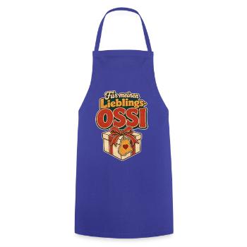 Lieblings Ossi, Fuer meinen Ossi Geschenk, DDR Hum - Cooking Apron - royal blue - Front - AI Model Male 185 dark (185cm)