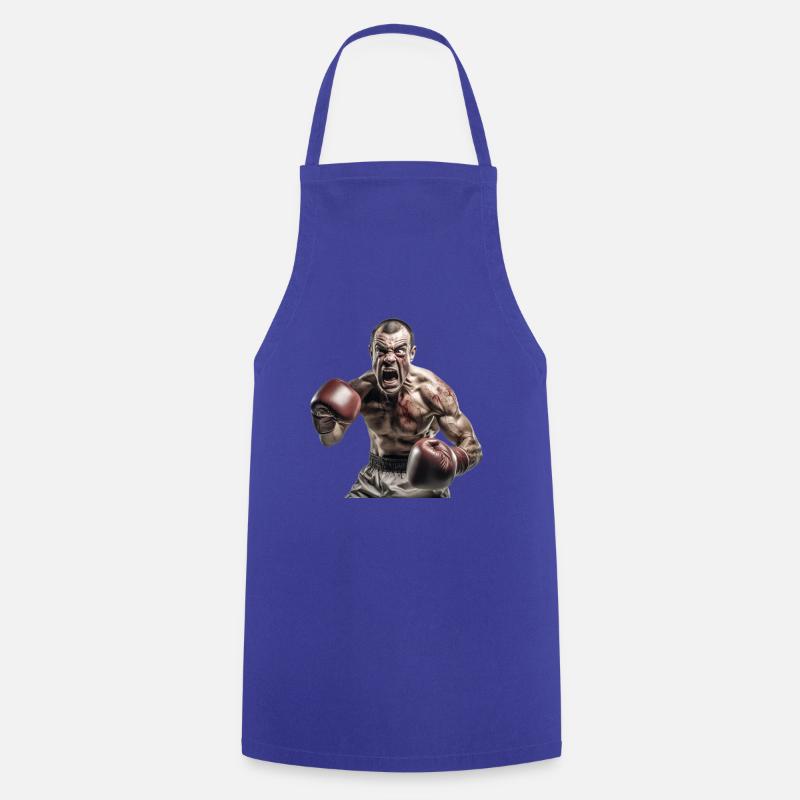 Boxeur - Tablier de cuisine - bleu royal