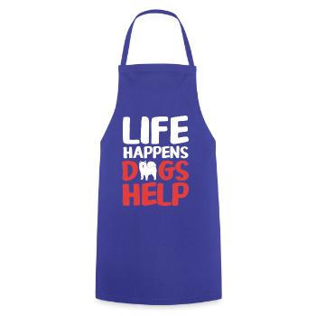 Therapy Therapist Dog Therapy Dog Dog Trainer - Cooking Apron - royal blue - Front - AI Model Male 185 dark (185cm)