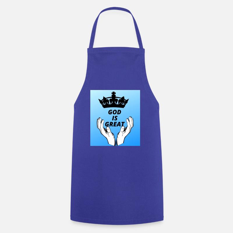 GOD 4 - Tablier de cuisine - bleu royal