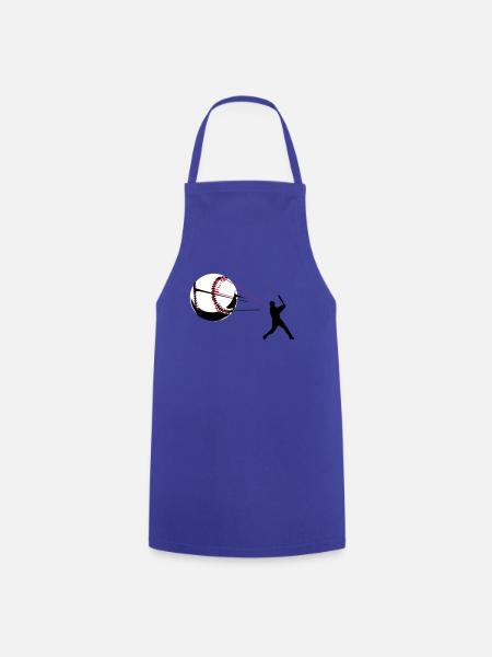 base-ball - Tablier de cuisine - bleu royal