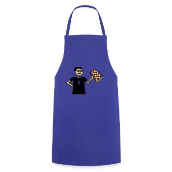 Chess Nerd Hobby Board Game Gift Glasses Cool - Cooking Apron - royal blue - Front - AI Model Male 185 dark (185cm)