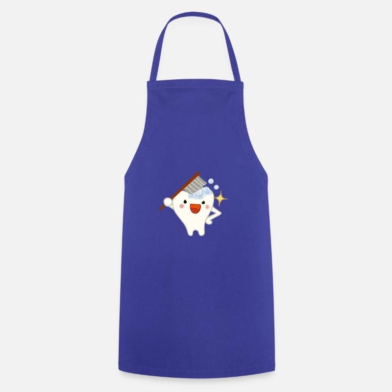 teeth - Cooking Apron - royal blue