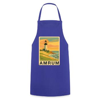 Amrum - Kochschürze - Royalblau - Vorne - AI Model Male 185 dark (185cm)