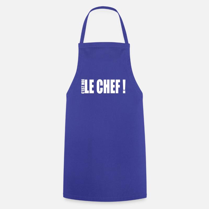 c'est moi le chef ! - Kochschürze - Royalblau