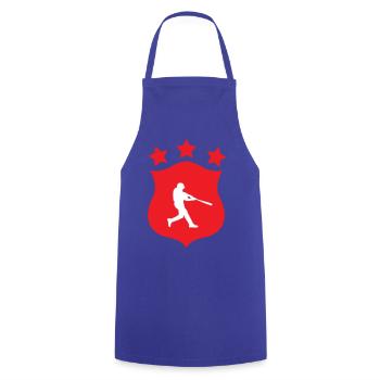 Baseball - Sports - Cooking Apron - royal blue - Front - AI Model Male 185 dark (185cm)