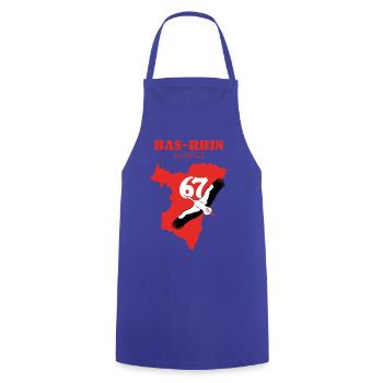Bas-Rhin 67 - Cooking Apron - royal blue - Front - AI Model Male 185 dark (185cm)