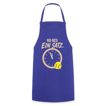  Nur noch ein Satz Retro Tennis Spruch Vintage - Kochschürze - Royalblau - Vorne - AI Model Male 185 dark (185cm)
