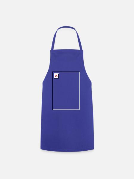 Missing Image – File Not Found Portrait - Cooking Apron - royal blue