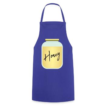 Honey - Cooking Apron - royal blue - Front - AI Model Male 185 dark (185cm)