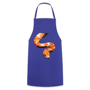 Corn Snake Snake Reptiles Terraristics Gift - Cooking Apron - royal blue - Front - AI Model Male 185 dark (185cm)