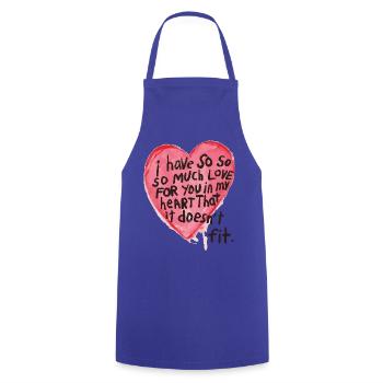 Love Shirt, Geschenk für Freundin, Freund, Partner - Kochschürze - Royalblau - Vorne - AI Model Male 185 dark (185cm)