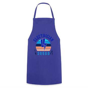 Electrician Squad Electro Worker Hobby Electrician - Cooking Apron - royal blue - Front - AI Model Male 185 dark (185cm)