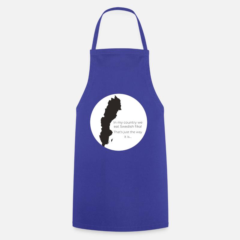 Sweden - Cooking Apron - royal blue