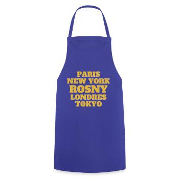 Rosny Style - Unique streets, unique style. - Tablier de cuisine - bleu royal - Devant - AI Model Male 185 dark (185cm)