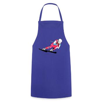 Ski Alpine - Kochschürze - Royalblau - Vorne - AI Model Male 185 dark (185cm)