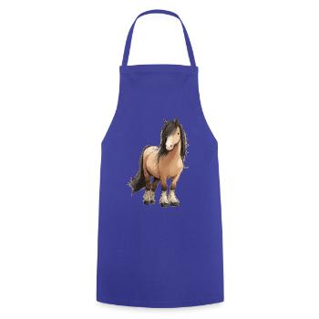 pony - Cooking Apron - royal blue - Front - AI Model Male 185 dark (185cm)
