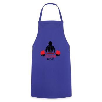 Deadlift Legend Funny Gym Quote Powerlifting - Cooking Apron - royal blue - Front - AI Model Male 185 dark (185cm)