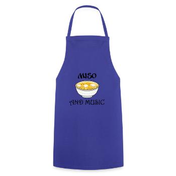 Miso- und Musiknotenmusiker Ramen Noodles - Kochschürze - Royalblau - Vorne - AI Model Male 185 dark (185cm)