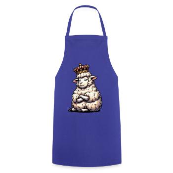 Schaf Schafe Schäfer Schafhalter Schafbock - Kochschürze - Royalblau - Vorne - AI Model Male 185 dark (185cm)