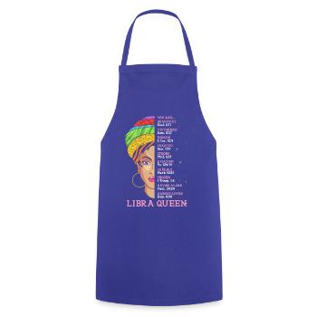 Zodiac sign Libra - Cooking Apron - royal blue - Front - AI Model Male 185 dark (185cm)