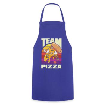 Team Pizza Lustiger Pizza Lover Spruch - Kochschürze - Royalblau - Vorne - AI Model Male 185 dark (185cm)