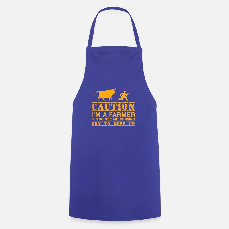 Original Gift For A Farmer Or Farmer - Cooking Apron - royal blue