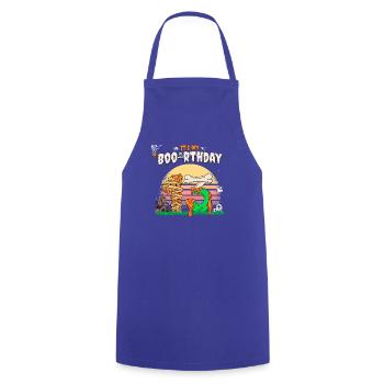 It's my Boo-rthday, Funny Halloween 13 Years Old - Cooking Apron - royal blue - Front - AI Model Male 185 dark (185cm)