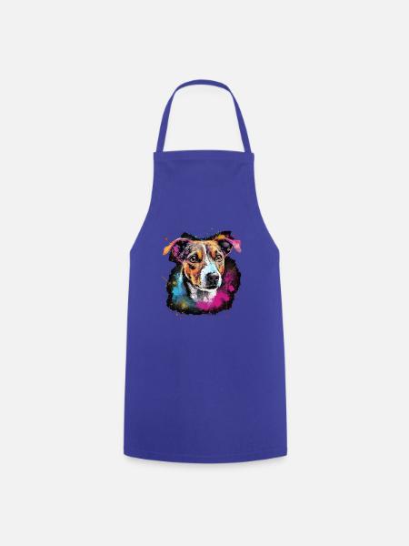 Jack Russel Hund Geschenk Spruch - Kochschürze - Royalblau