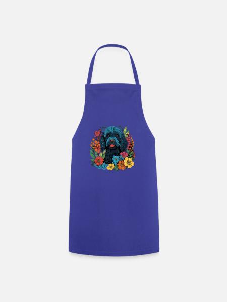 Portugisischer Wasserhund Hund Geschenk - Kochschürze - Royalblau