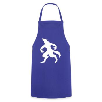 Loup-garou 1 - Tablier de cuisine - bleu royal - Devant - AI Model Male 185 dark (185cm)