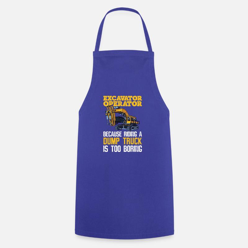 Baggerfahrer Bagger Bagger - Cooking Apron - royal blue