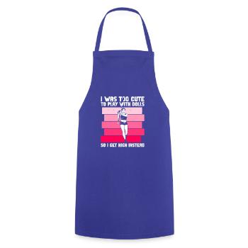 Stabhochsprung Mädchen Stabhochspringen - Cooking Apron - royal blue - Front - AI Model Male 185 dark (185cm)