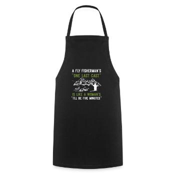 Fliegenfischer-design Für - Tablier de cuisine - noir - Devant - AI Model Male 185 dark (185cm)