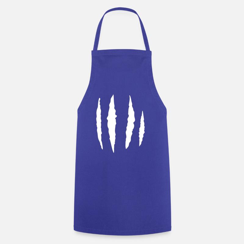 Claws scratches - Cooking Apron - royal blue