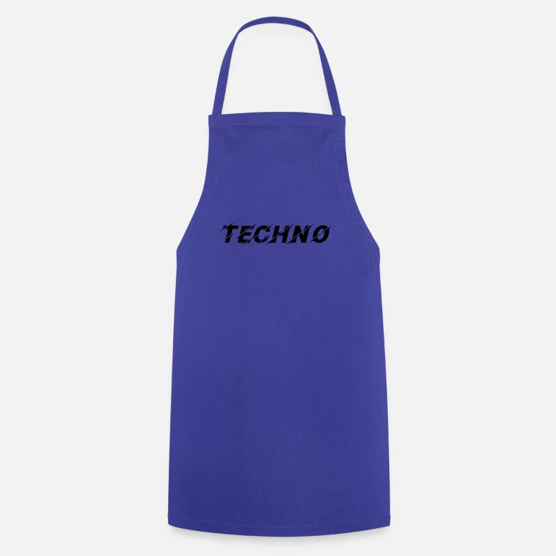 techno - Kochschürze - Royalblau