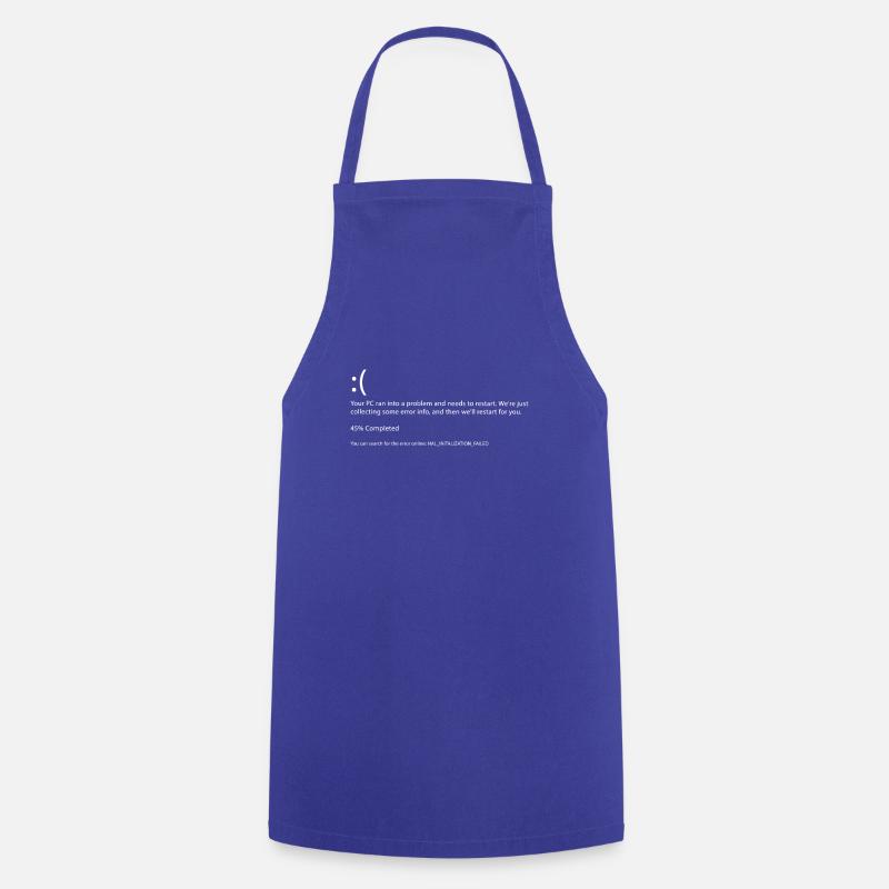 Programmation Error Bluescreen Gaming Cadeau - Tablier de cuisine - bleu royal