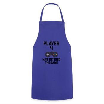 player 4 has entered the game - Kochschürze - Royalblau - Vorne - AI Model Male 185 dark (185cm)